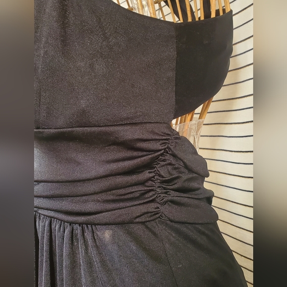 EXPRESS BLACK GOWN MAXI DRESS - Picture 4 of 9